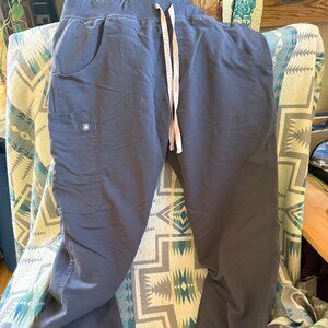 Figs M Charcoal Scrub Pant